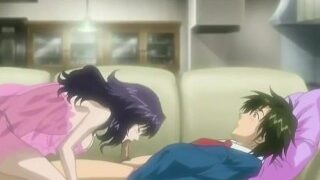 Masaru Gets Hard Watching His wife Mastubating & She Offers To Jack Him Off Hentai Scene – Uncensored, HD