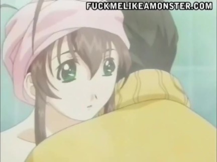 Pretty Teen Kisses Her Crush Inside The Bathroom Hentai Scene – Uncensored, Subbed