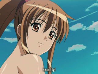 Busty Babes with Lascivious Pussies Love Fucking on the Beach Hentai Scene -Censored, Subbed, HD