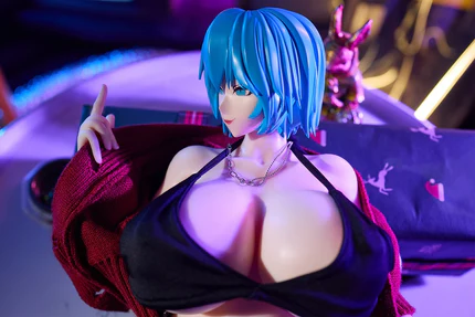 hentai blue hair doll