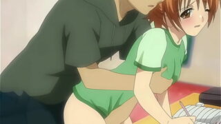 Older Stepbrother Touching her StepSister While she Studies Hentai Scene – Uncensored, Subbed, HD