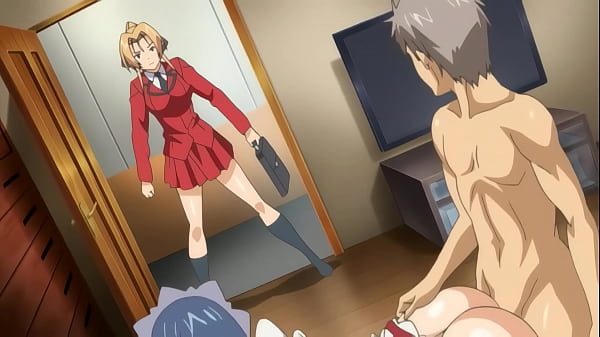 18 Year Old Virgin Step Siblings Caught Fucking Hentai Scene – Censored, HD