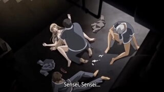 Blonde Fucked in Stairwell Hentai Scene – Censored, Subbed