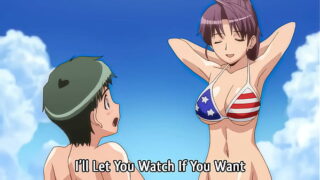 Older Stepsister Goes Topless at the Beach! Hentai Scene – Uncensored, Subbed, HD