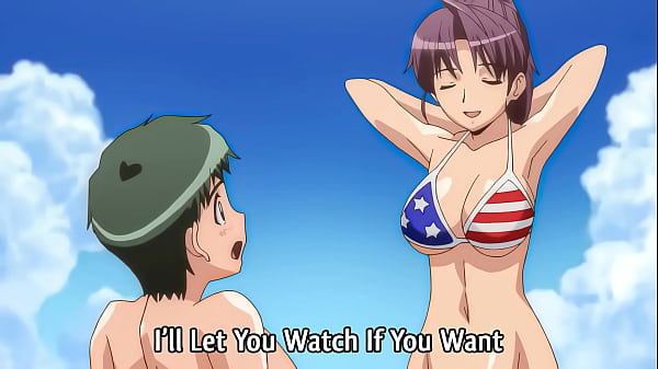 Older Stepsister Goes Topless at the Beach! Hentai Scene – Uncensored, Subbed, HD