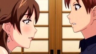 Lonely MILF Gets Creampied by Her Tenant Hentai Scene – Censored, Subbed