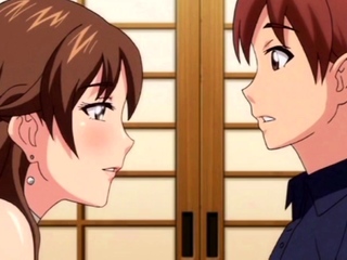 Lonely MILF Gets Creampied by Her Tenant Hentai Scene – Censored, Subbed