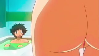 My Girlfriend’s Stepsister Gives Me a Handjob in the Bathroom Hentai Scene – Uncensored