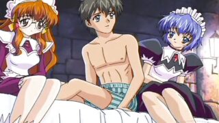 Threesome With A Guy And Two Sweet Girls Hentai Scene – Uncensored