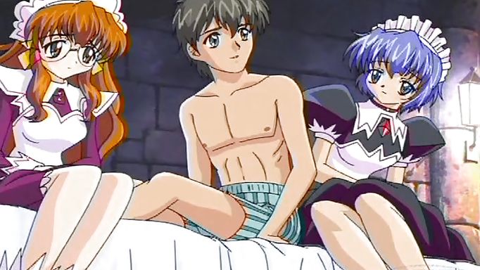 Threesome With A Guy And Two Sweet Girls Hentai Scene – Uncensored